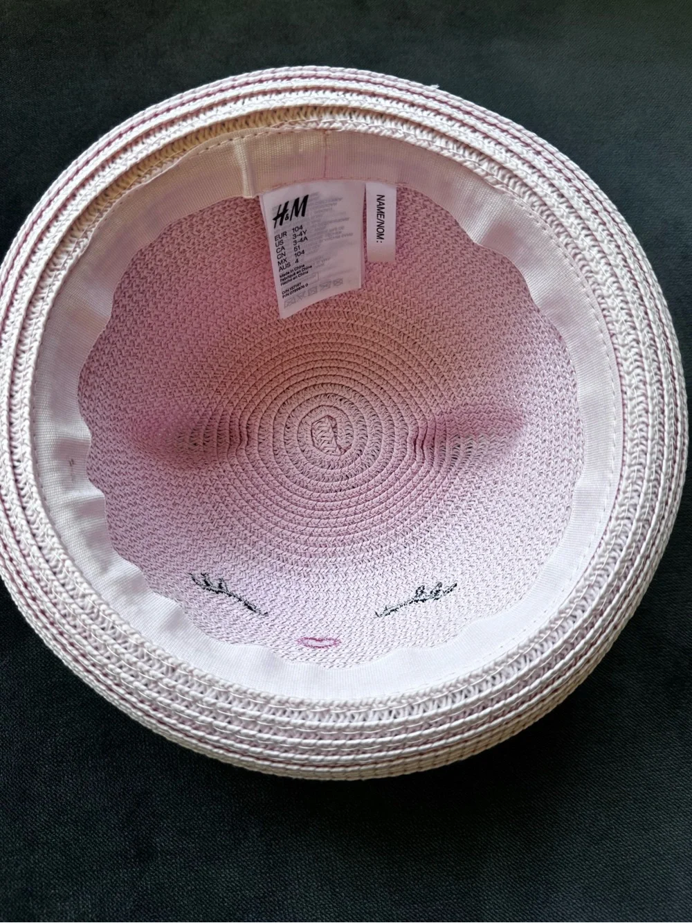 H&M Hat with Cat Ears, Pink, 3-4Y